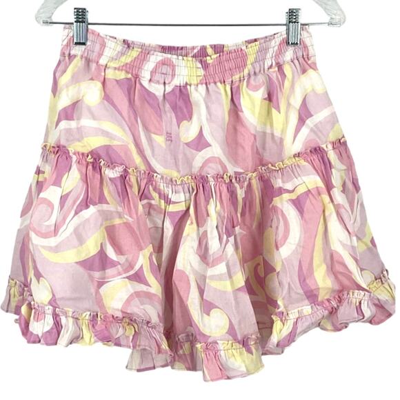 Hill House The Paz Skirt Linen Candy Kaleidoscope Size Large NWT - Picture 3 of 8